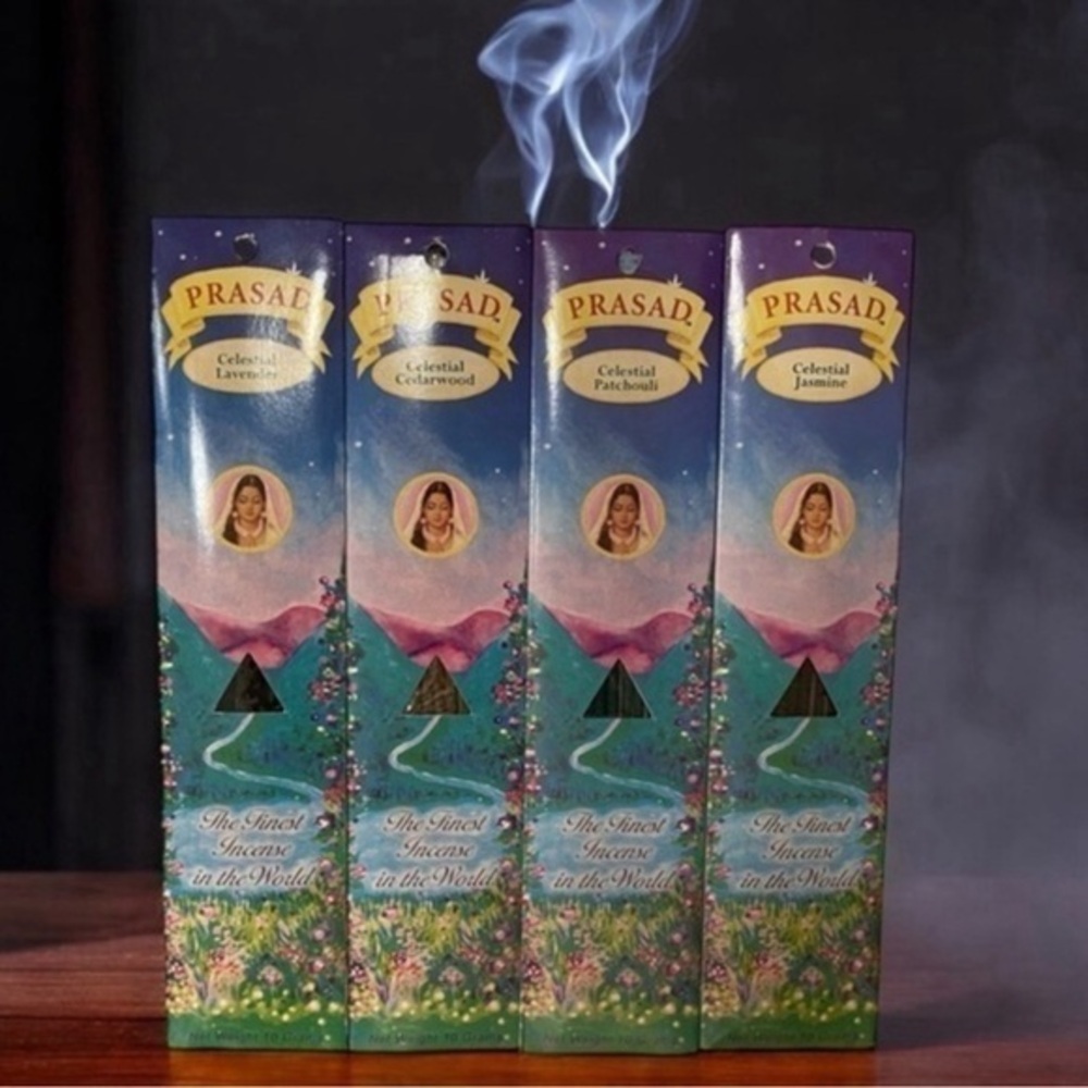 🫶🏻 4 Prasad Incense: Lavender, Cedarwood, Patchouli and Jasmine